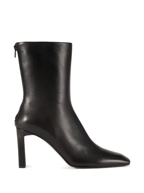 TOTEME square-toe ankle boots Black 261WAS0250LE0210001