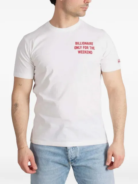 MC2 Saint Barth slogan-print T-shirt White PRL000204263L