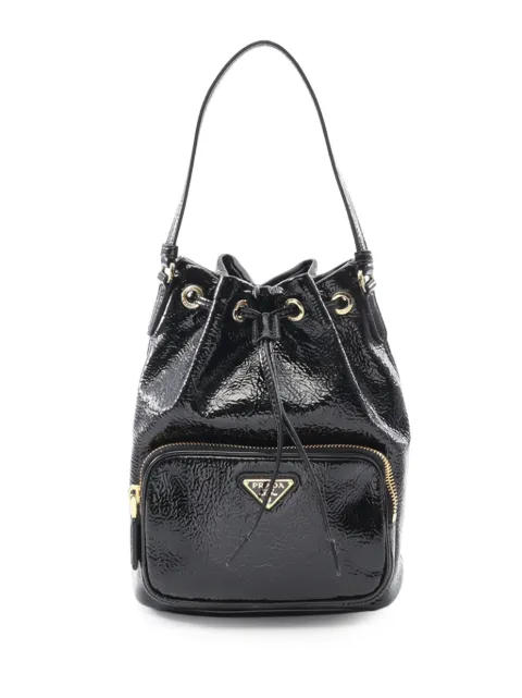 Prada Pre-Owned 2013-2026 Naplak Duet bucket bag Black 0IOBOJTL4EVAL2AV