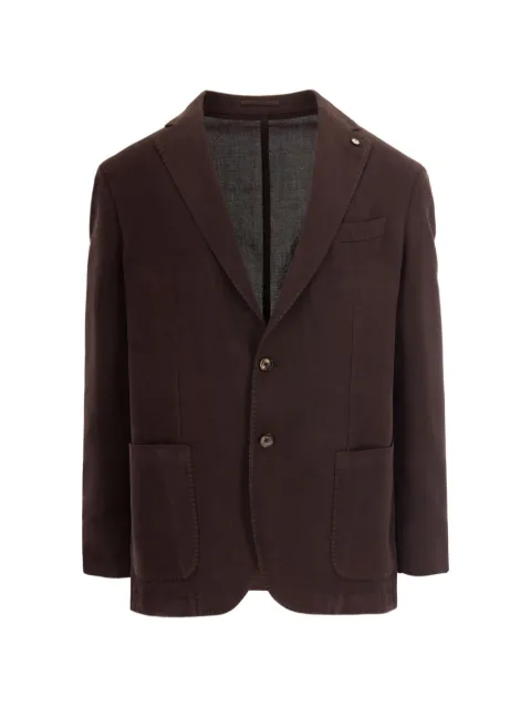 L.B.M. 1911 single-breasted blazer Brown 2837651555