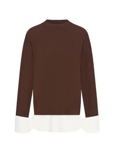 Simon Miller Pip Poplin combo sweater Brown W72096090