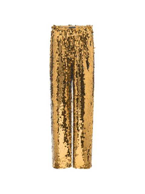 Simon Miller Nella sequin-embellished wide-leg trousers Gold W52603220