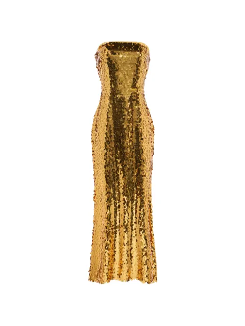 Simon Miller Sculpty strapless sequin-embellished dress Gold W44653220