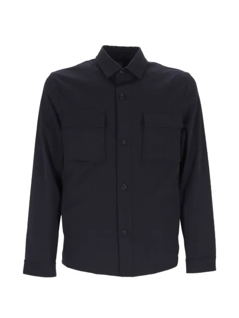 Hosio flap-pocket button-up shirt-jacket Blue IUS26406F10340