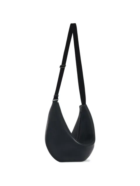 The Row crescent-shaped leather shoulder bag Black W1870ML628