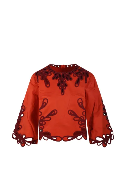 Antik Batik Deva cut-out embroidered top Orange DEVA1TEE
