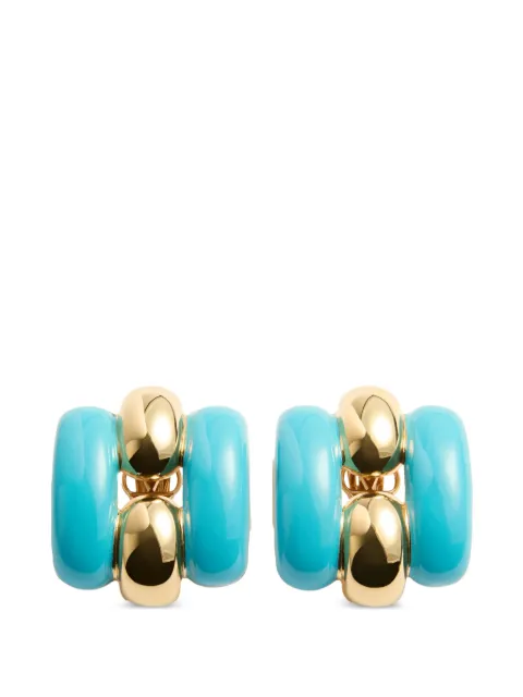 Valentino Garavani Pas Plus metal and enamel earrings Gold WJ0CA2MJP