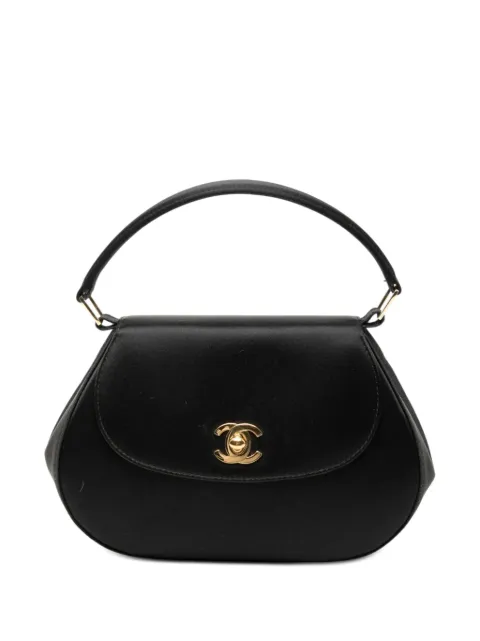 CHANEL Pre-Owned 1997-1999 CC Satin Top Handle Flap handbag Blue TWSSJUCOKJ0ZUYXF
