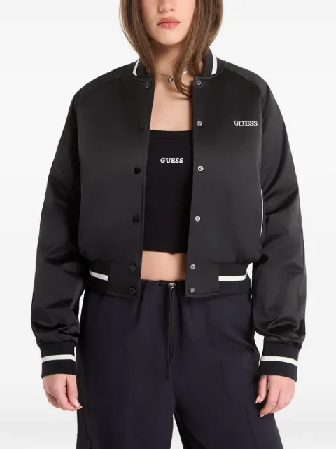 GUESS USA logo-print jacket Black V6RL02WL022J