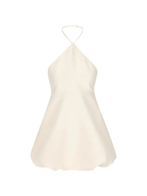 Balenciaga halter-neck bubble-hem dress Neutrals 872264TUT22