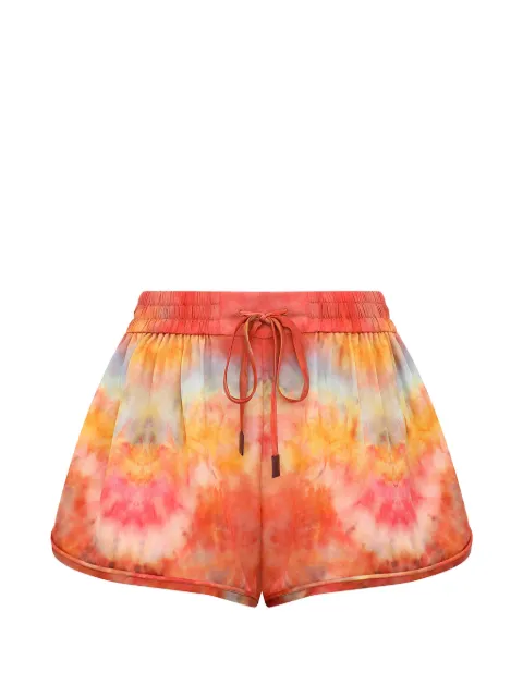 ZIMMERMANN Alchemy tie-dye shorts Orange 8837AS262