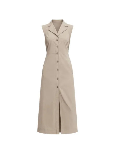 Veronica Beard Orla button-front dress Neutrals 2603SU03622424