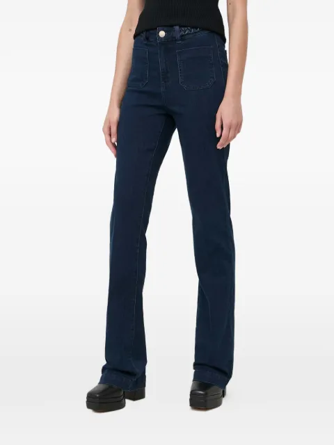 Morgan high-waisted flared jeans Blue PSVENJEANBRUT