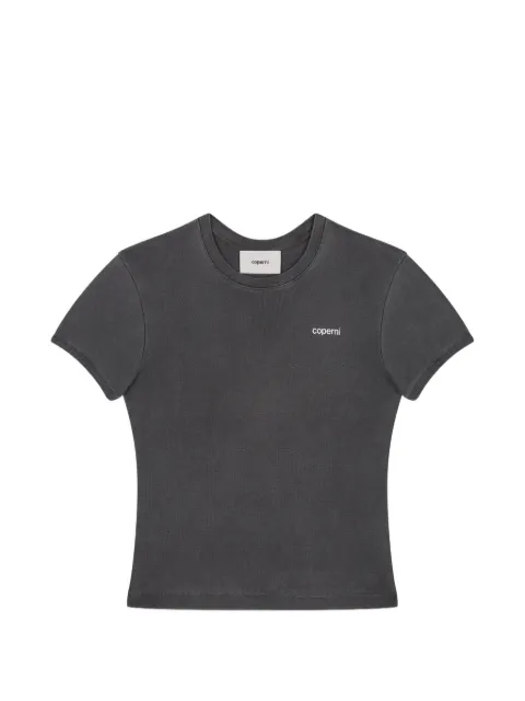 Coperni logo-print cropped T-shirt Grey COPJS07F5012