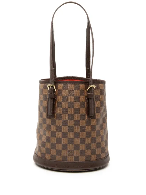Louis Vuitton Pre-Owned 1998 Damier Ebene Marais bucket bag Brown 3YEU933LTU1V5MRD