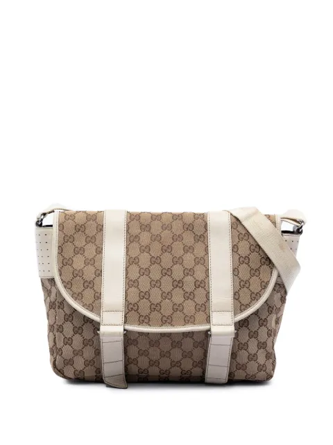Gucci Pre-Owned 2016-2026 GG Canvas Messenger Bag crossbody bag Neutrals WKA6G028NI2JMAEY