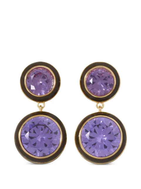 Roxanne Assoulin Cubic double-drop earrings Purple RXSU26E100A