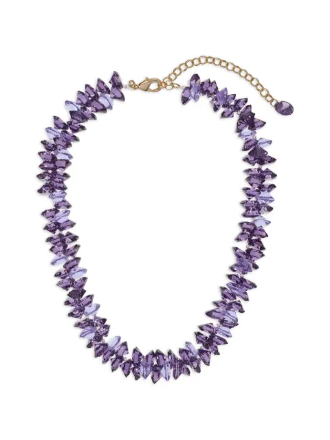 Roxanne Assoulin Cubic Cluster necklace Purple RXSU26N129B