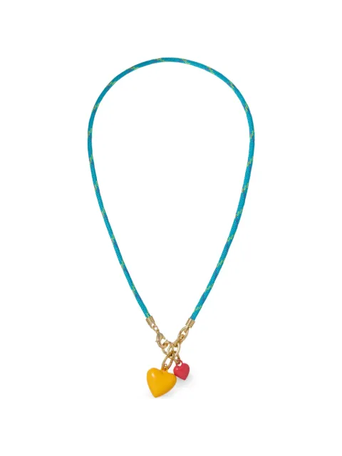 Roxanne Assoulin Happy Cord double-heart necklace Blue RXSU26SN110C