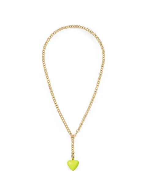Roxanne Assoulin Mini Puffy Heart necklace Yellow RXSU25N154T