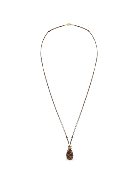 Roxanne Assoulin netted stone-pendant necklace Brown RXSU26N112A