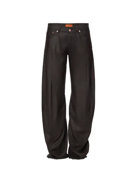 No44 Reyna pocket wide-leg jeans Brown 500017045FARF
