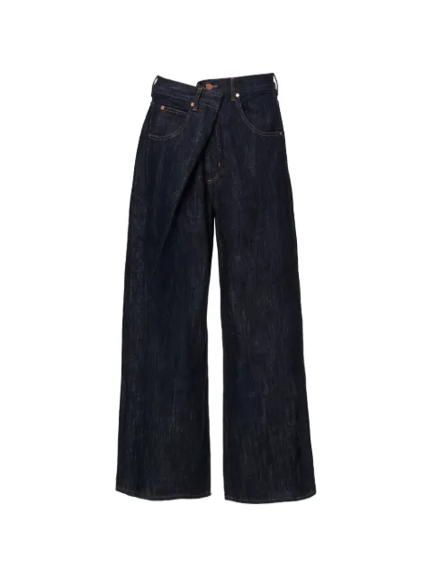 No44 Eve crossover-waist jeans Blue 500017044FARF