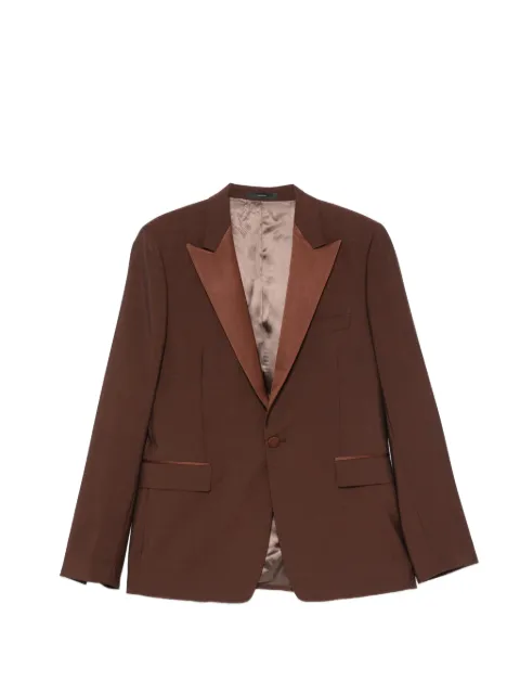 Paul Smith satin-lapel blazer Brown M1R1941PV00002