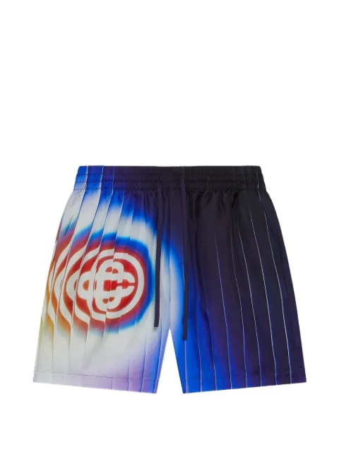 Casablanca Shockwave silk shorts Blue MSS26TR39907