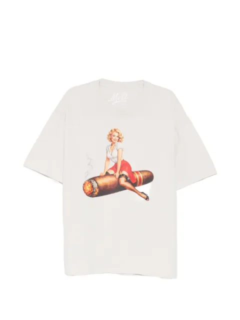 Melt graphic-print T-shirt Neutrals MS53011