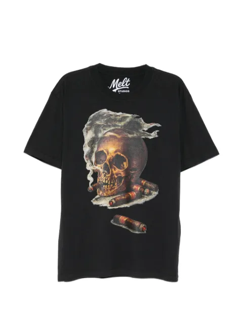 Melt skull-print T-shirt Black MS5303