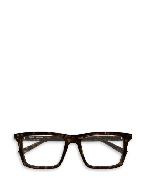 Saint Laurent Eyewear SL 906 tortoiseshell-effect rectangle-frame glasses Brown SL906005