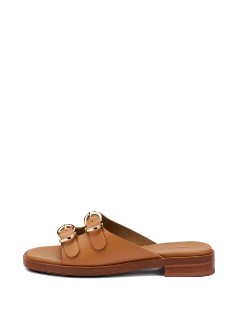 FRAU double-strap buckle sandals Brown 87M5