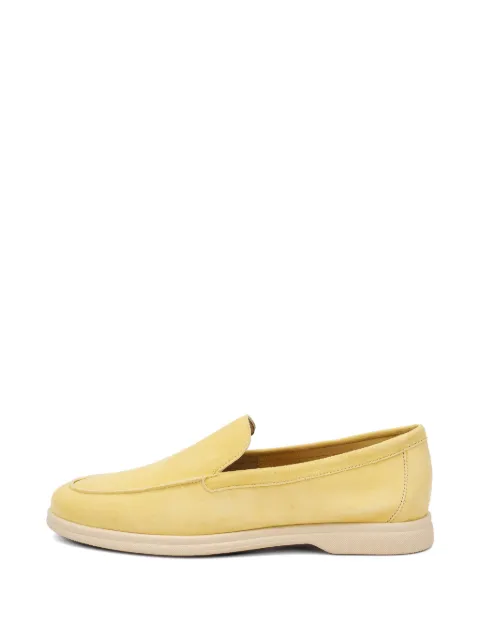 FRAU deconstructed suede loafers Yellow 33B0