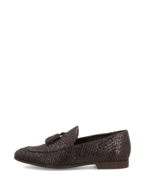 FRAU woven tassel loafers Brown 34V9
