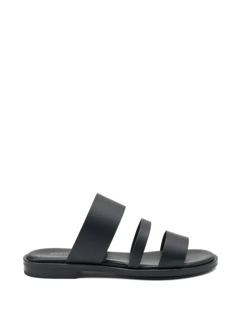 FRAU triple-strap leather sandals Black 86M0