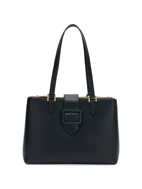 FRAU buckle-detail pebbled tote bag Black B976