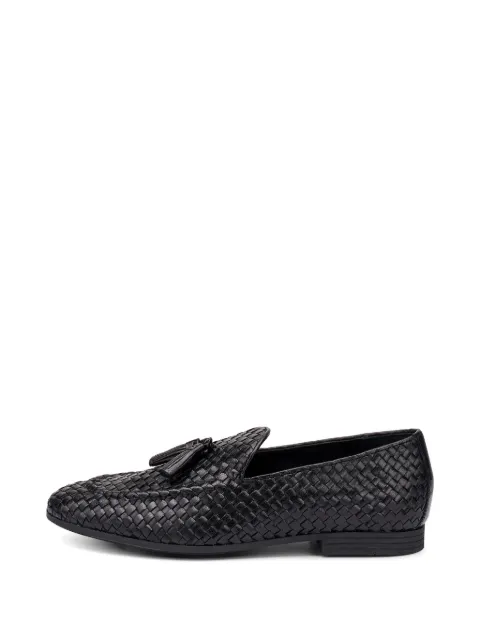 FRAU woven tassel loafers Black 34V9