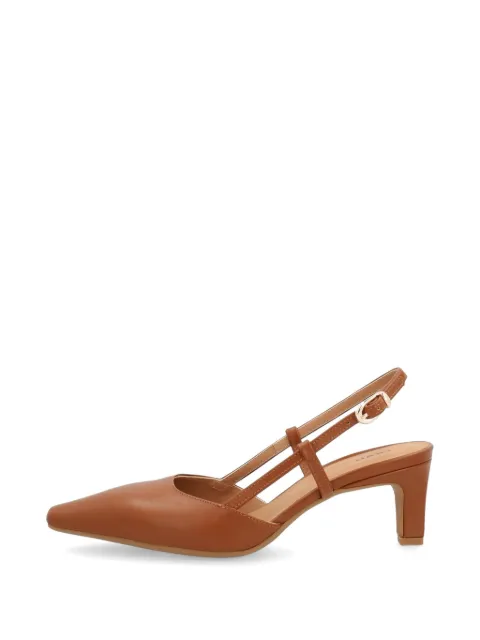 FRAU pointed leather slingbacks Brown 81M0