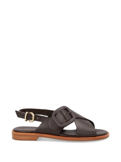 FRAU crossover-strap buckled sandals Brown 85M6
