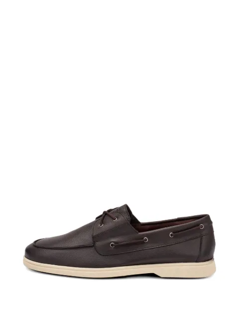 FRAU lace-up boat shoes Brown 33M1