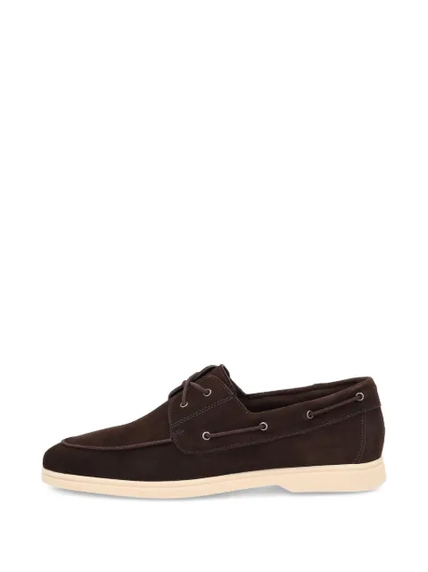 FRAU lace-up boat shoes Brown 32B1