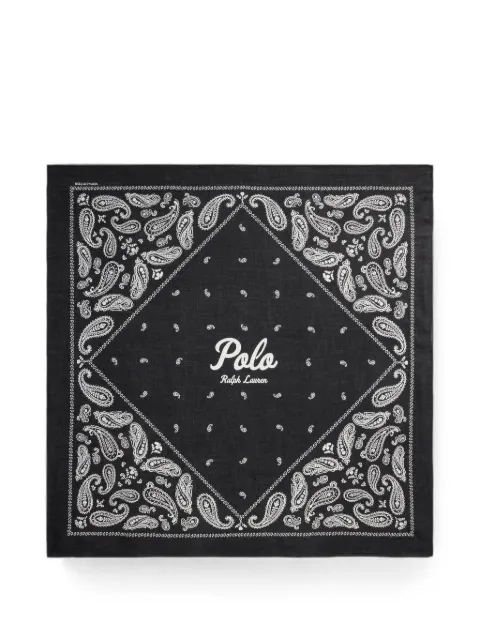 Polo Ralph Lauren paisley-print cotton bandana Black 455P18112008