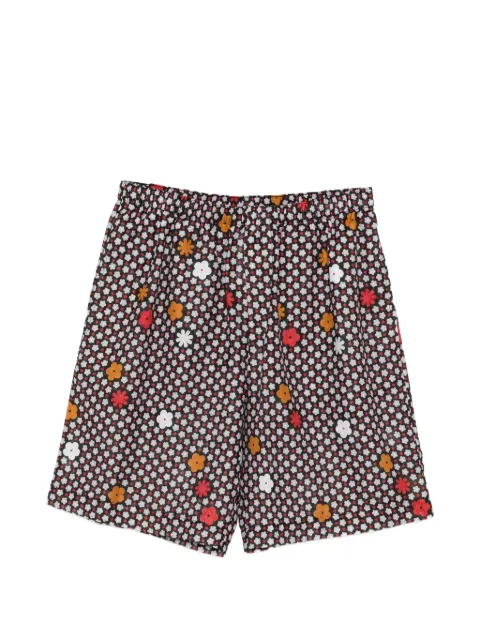 MM6 Maison Margiela floral-print swim shorts Black MYBM10140