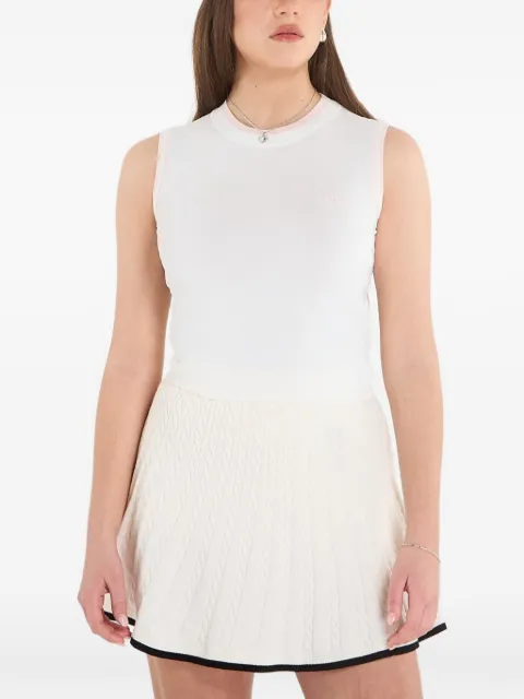 GUESS USA contrast-trim ribbed tank top White V6GR02Z0723A10F