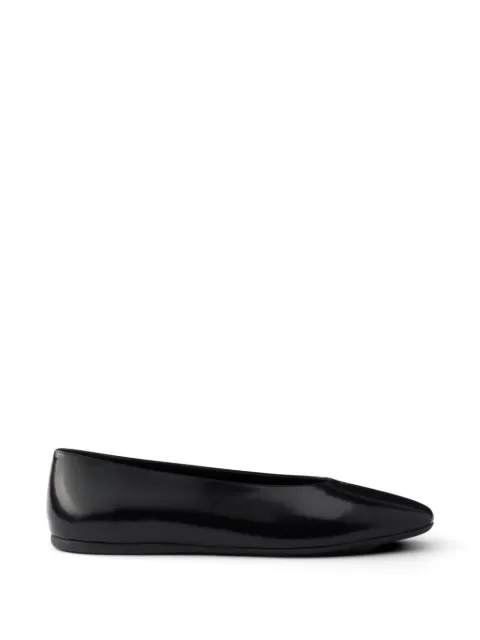 Prada brushed leather ballerinas Black 1F522OF005055