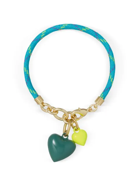 Roxanne Assoulin Happy Cord Mini Double Heart bracelet Gold RXSU26SB111C