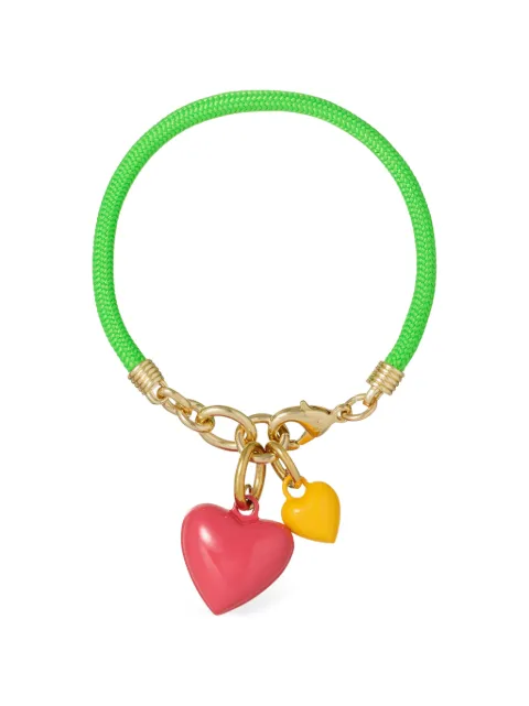 Roxanne Assoulin Happy Cord heart-charm bracelet Pink RXSU26SB111B