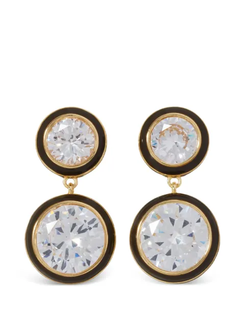 Roxanne Assoulin Cubic double-drop earrings White B