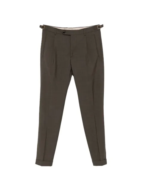 Berwich pleated side-adjuster trousers Brown RETROLONGMZ1460